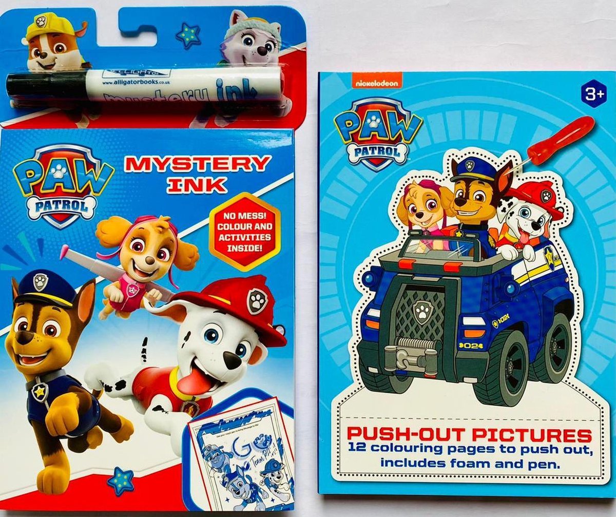 PAW Patrol tekenset | Prikblok blauw en A5 kleurboek PAW Patrol | Tekenen | Stiften |Knutselen meisjes | Knutselen jongens | PAW Patrol boek | PAW Patrol speelgoed | Skye Everest Chase | Kleurboeken | PAW Patrol knutselset